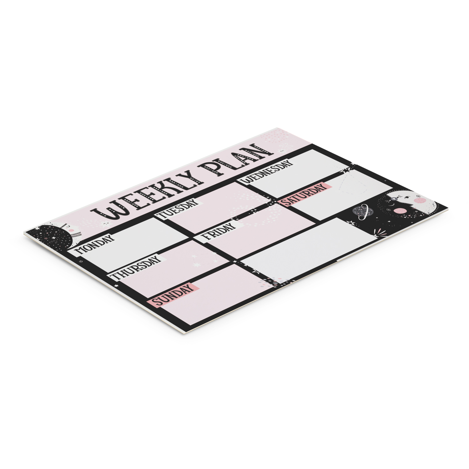 A2 Desk Planner - 50 pagesMOQ 125 units - includes edge to edge, full colour print