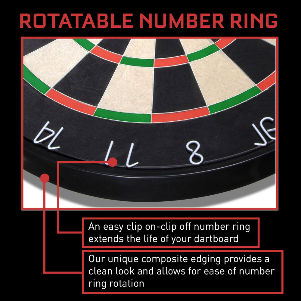 SHOT DARTS BANDIT BRISTLE DARTBOARD  - 