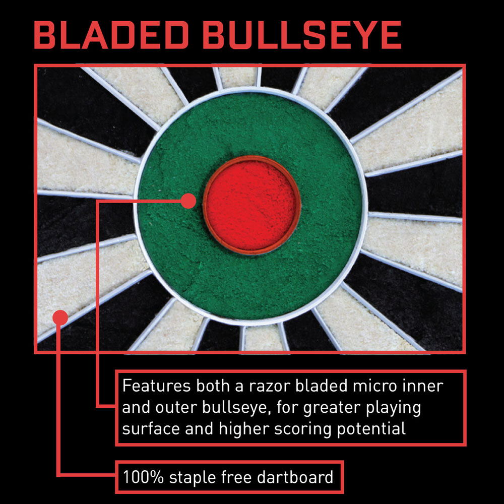 SHOT DARTS BANDIT BRISTLE DARTBOARD  - 