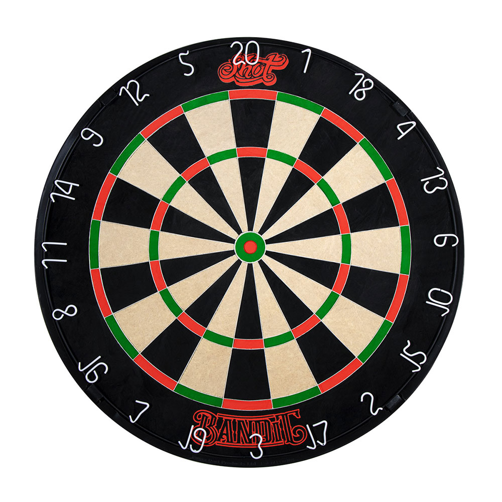 SHOT DARTS BANDIT BRISTLE DARTBOARD  - 