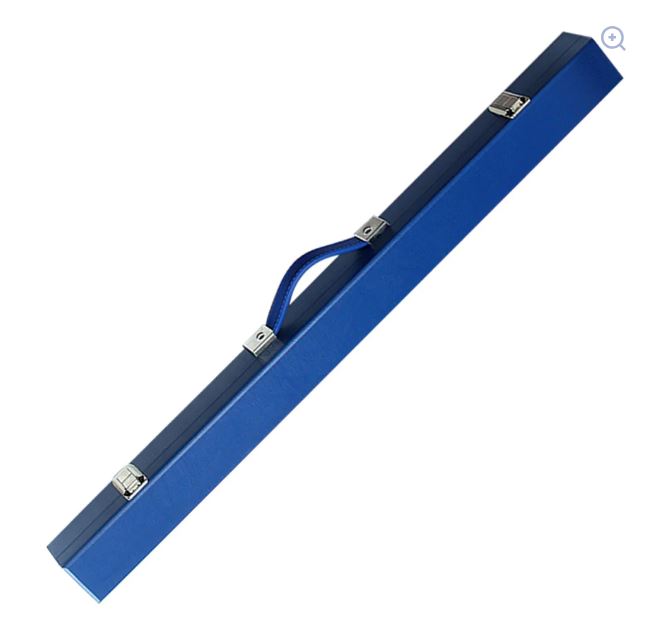 2 PIECE HARD CUE CASE - Dark Blue