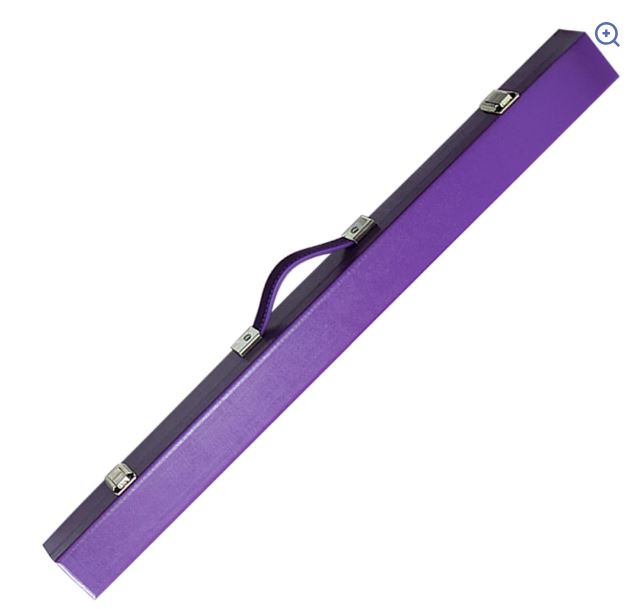 2 PIECE HARD CUE CASE - Purple