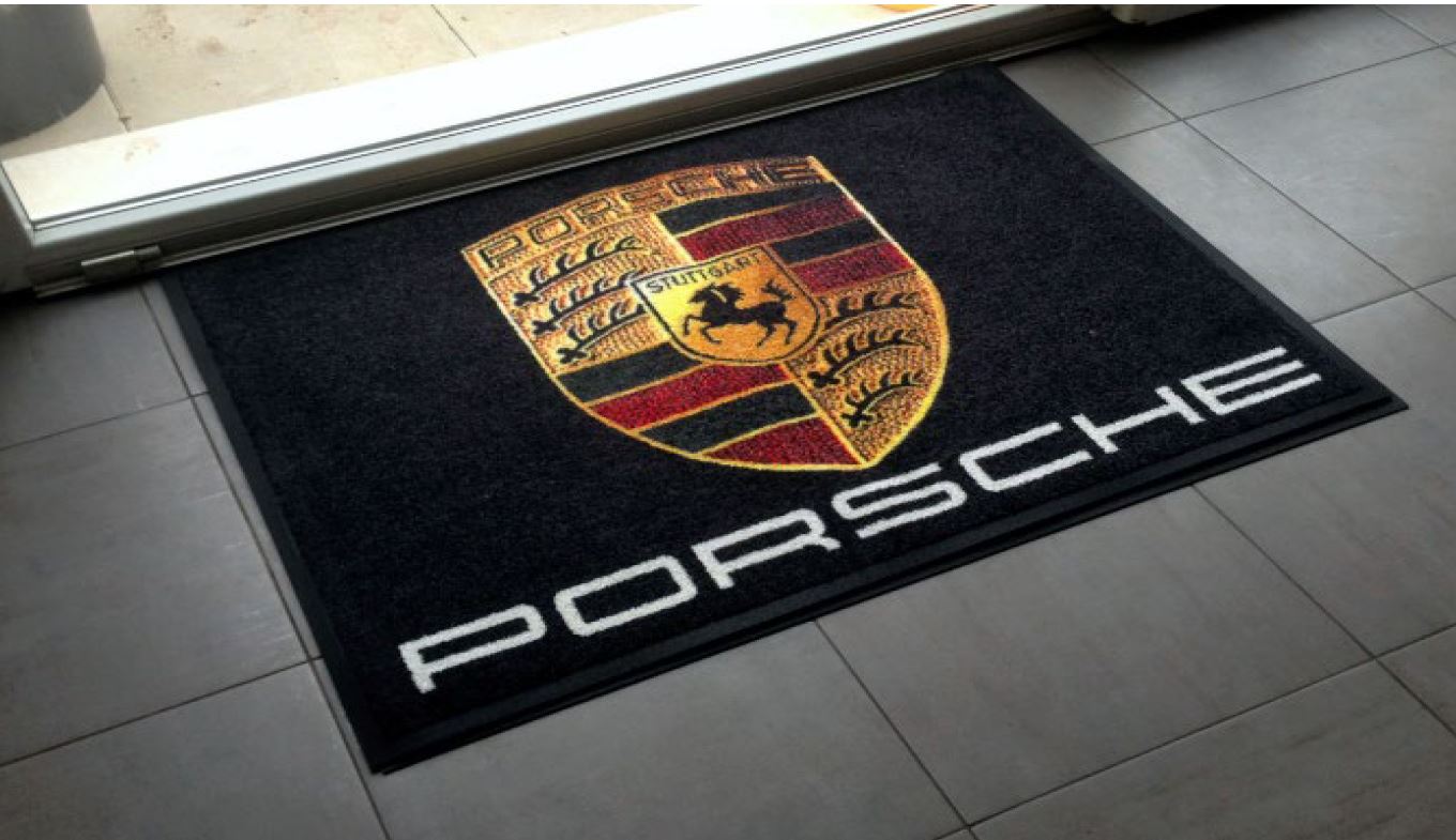 Custom Promotional Advertising Floor Mat - Perfect for corporate branding - full custom design available