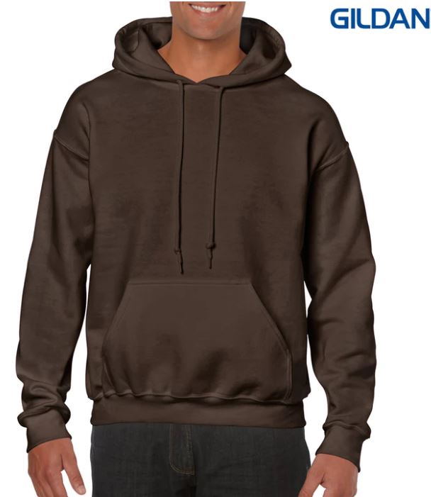 Gildan Heavy Blend Adult Hooded Sweatshirt - Dark Chocolate