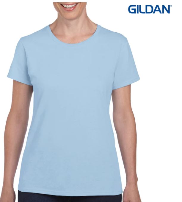 Gildan Heavy Cotton Ladies’ T-Shirt - Light Blue