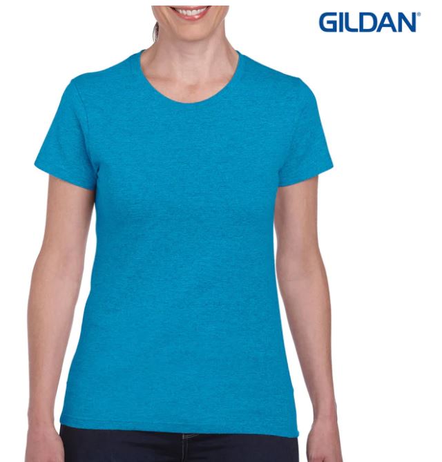 Gildan Heavy Cotton Ladies’ T-Shirt - Heather Sapphire
