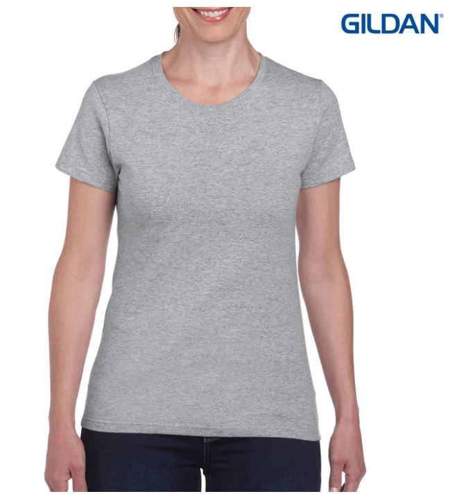 Gildan Heavy Cotton Ladies’ T-Shirt - Sport Grey