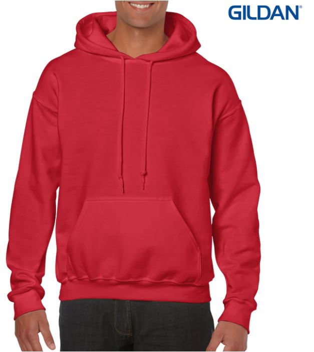 Gildan Heavy Blend Adult Hooded Sweatshirt - Red