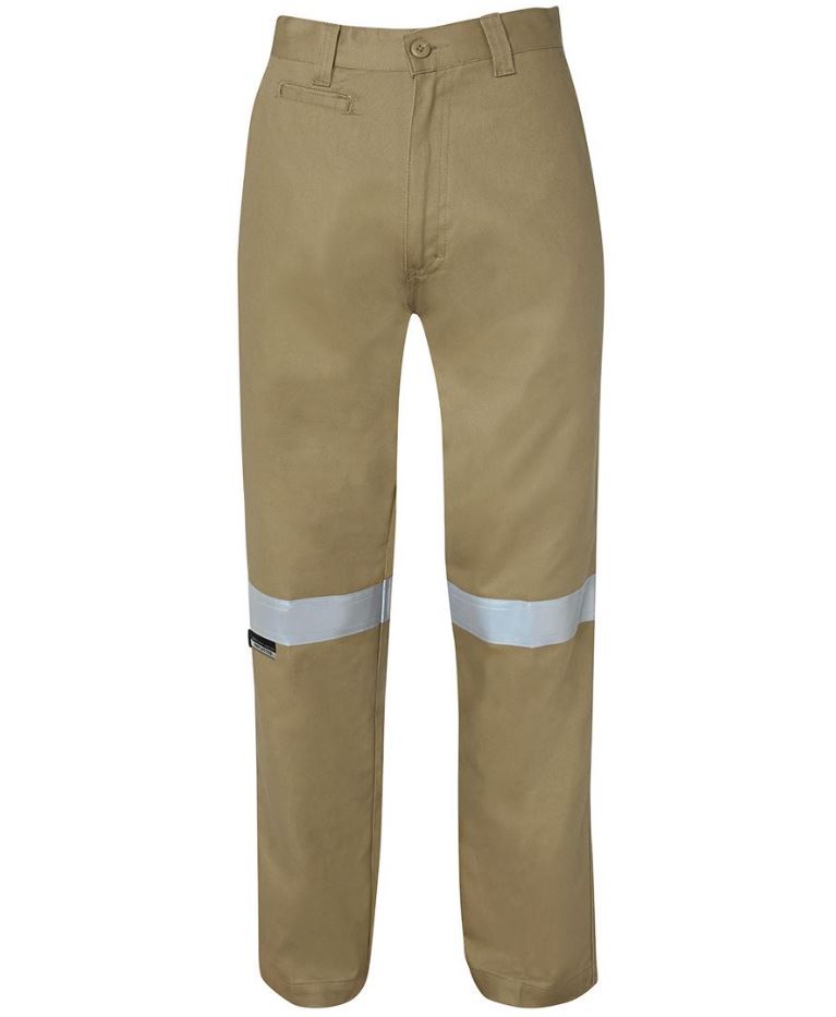 JB'S MERCERISED WORK TROUSER WITH REFLECTIVE TAPE - Available in Khaki (Tan)