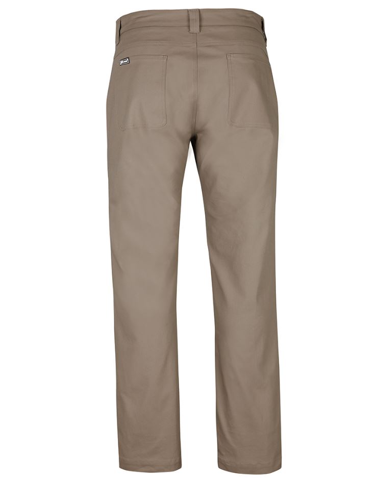JB'S STRETCH CANVAS TROUSER - Back of Pants - Taupe