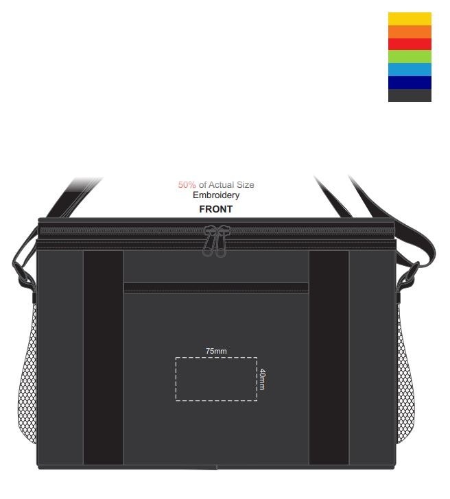 Cooler Bag - Tundra - Tundra Cooler - Embroidery placement template