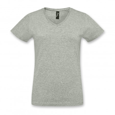 SOLS Imperial  Womens V Neck T-Shirt - grey