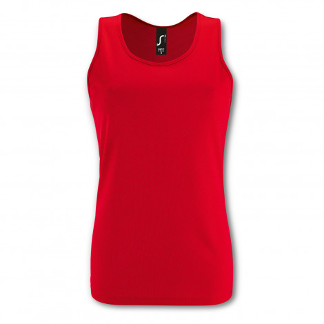 SOLS Sporty Womens Tank Top - SOLS Sporty Womens Tank - Red