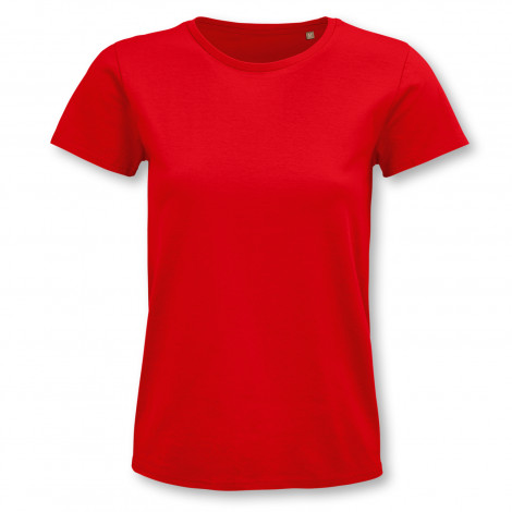 SOLS Pioneer Womens Organic T-Shirt - red