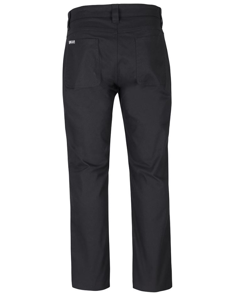 JB'S STRETCH CANVAS TROUSER - Available in Black - back